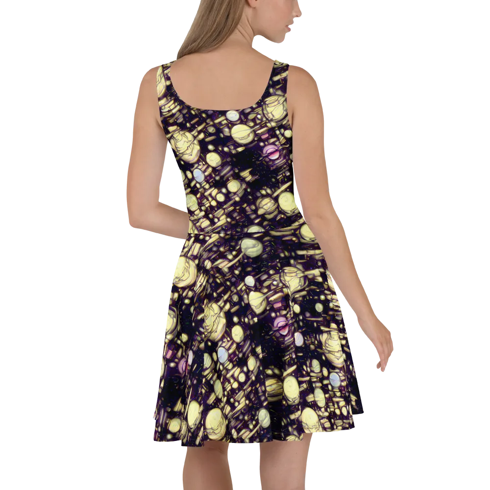 Lunar Electric on Skater Dress — Back