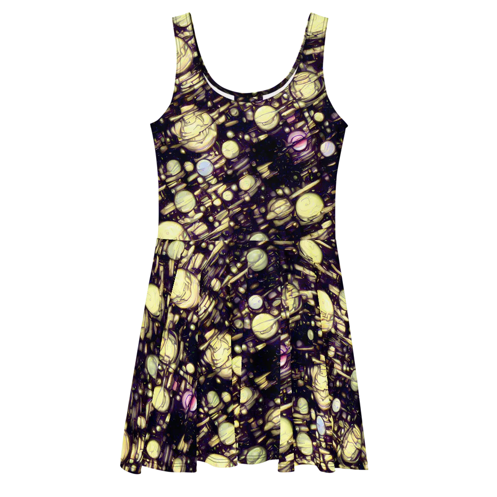 Lunar Electric on Skater Dress — Front