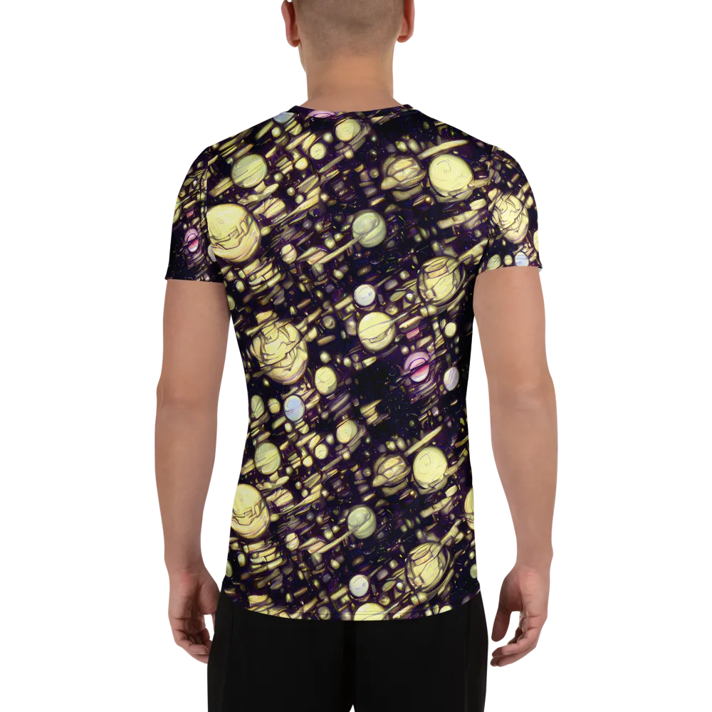 Lunar Electric on Men's Athletic T-Shirt — Back