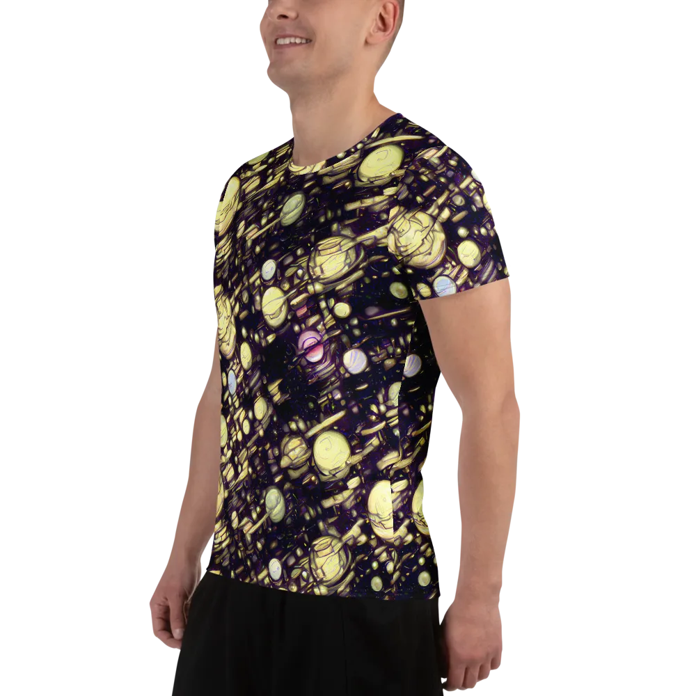 Lunar Electric on Men's Athletic T-Shirt — Left
