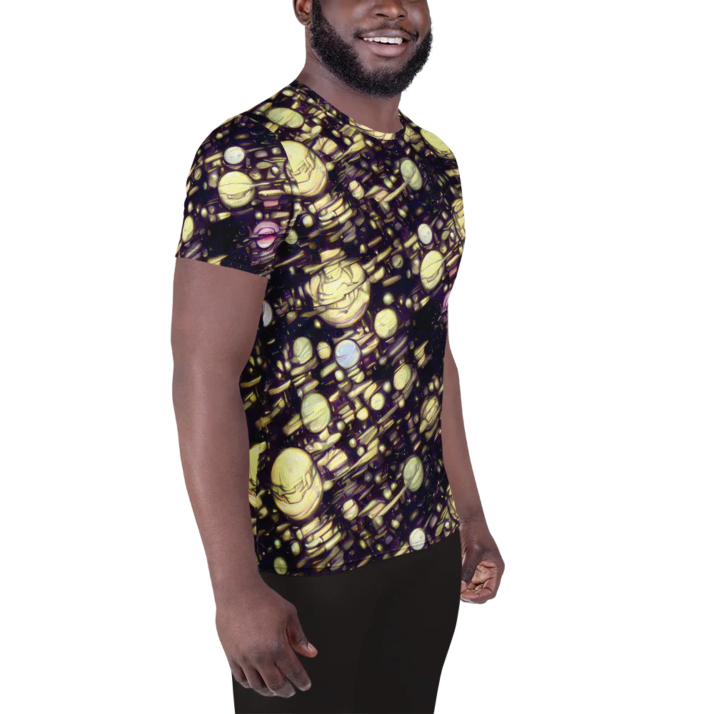 Lunar Electric on Men's Athletic T-Shirt — Right