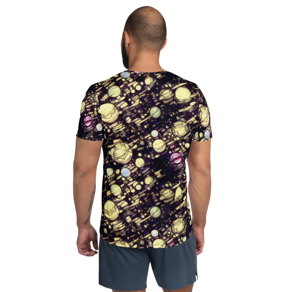 Lunar Electric on Men's Athletic T-Shirt — Back