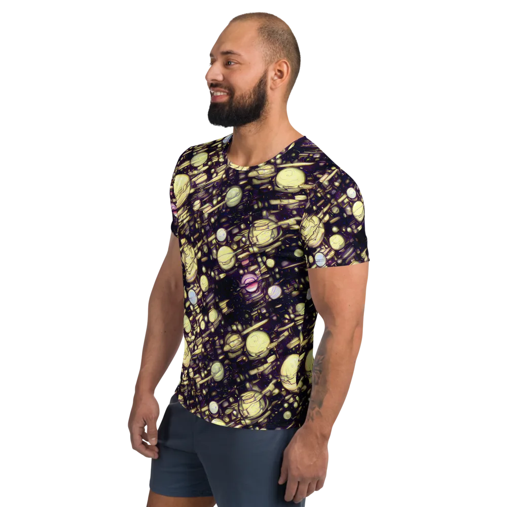 Lunar Electric on Men's Athletic T-Shirt — Left