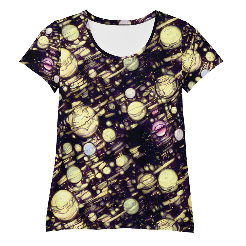 Lunar Electric on Women's Athletic T-Shirt — Front