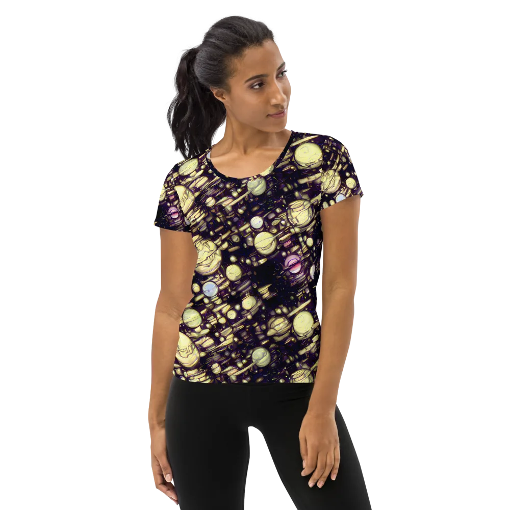 Lunar Electric on Women's Athletic T-Shirt — Front