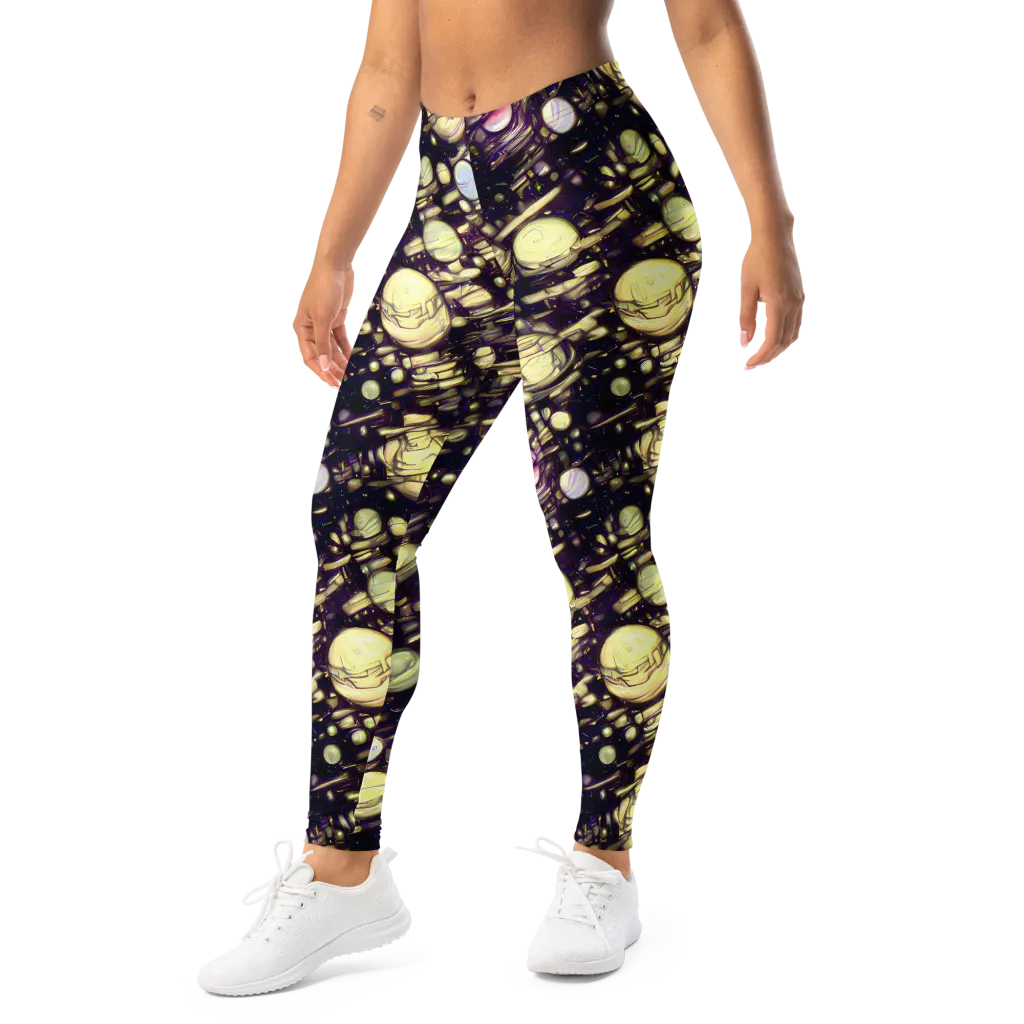Lunar Electric on Leggings — Left Front