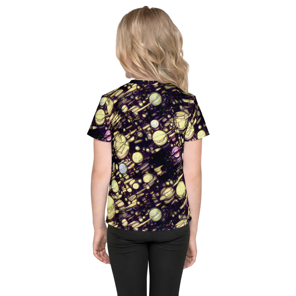 Lunar Electric on Kids Crew Neck T-Shirt — Back