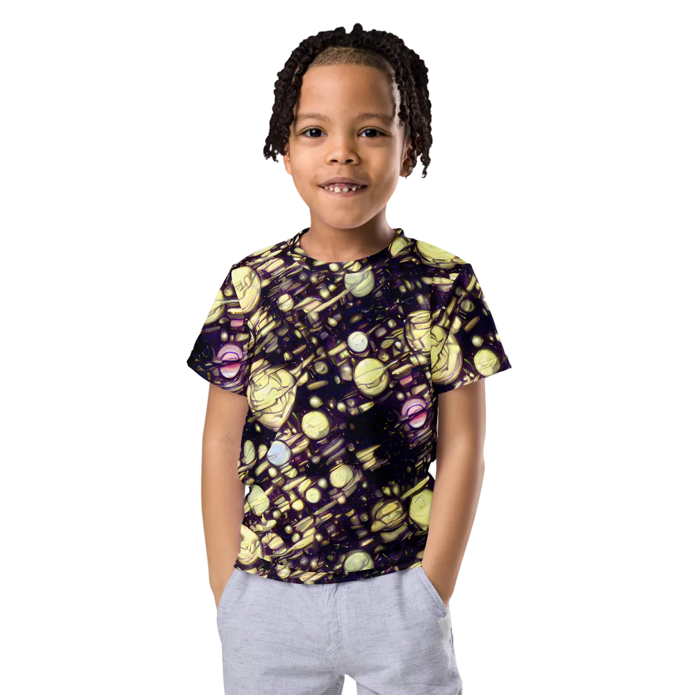 Lunar Electric on Kids Crew Neck T-Shirt — Front
