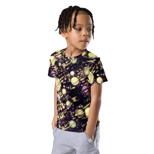 Lunar Electric on a Kids Crew Neck T-Shirt