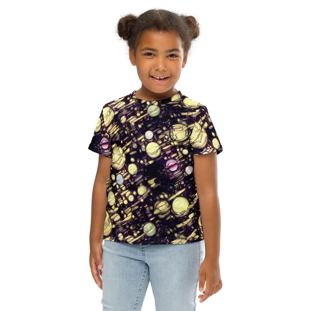 Lunar Electric on Kids Crew Neck T-Shirt — Front