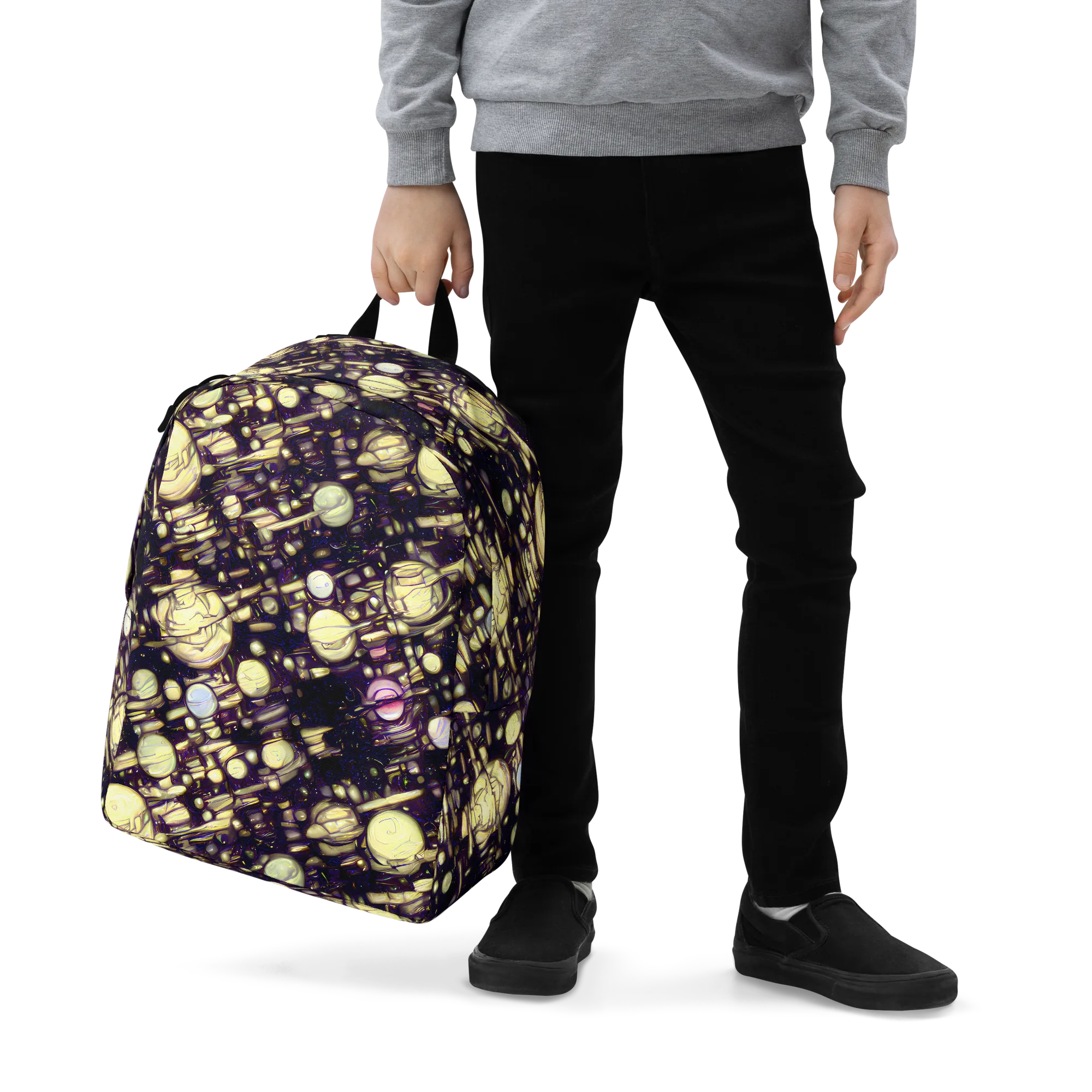 Lunar Electric on Minimalist Backpack — Zoomed-in