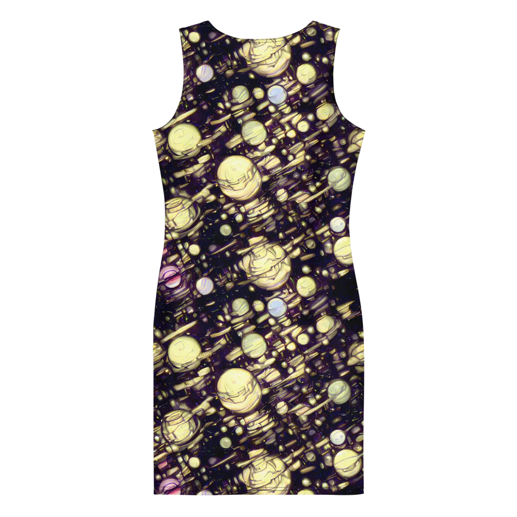 Lunar Electric on Bodycon Dress — Back