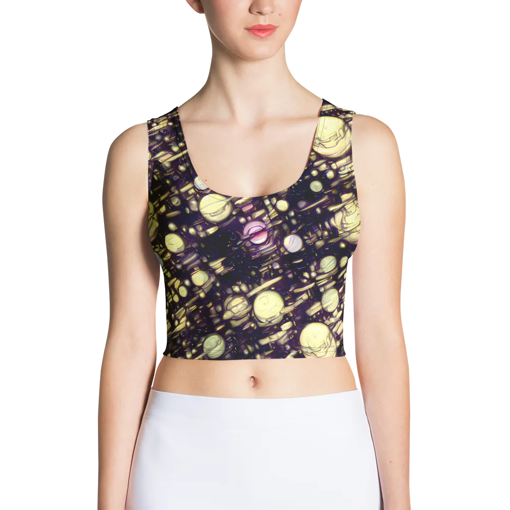 Lunar Electric on Crop Top — Front
