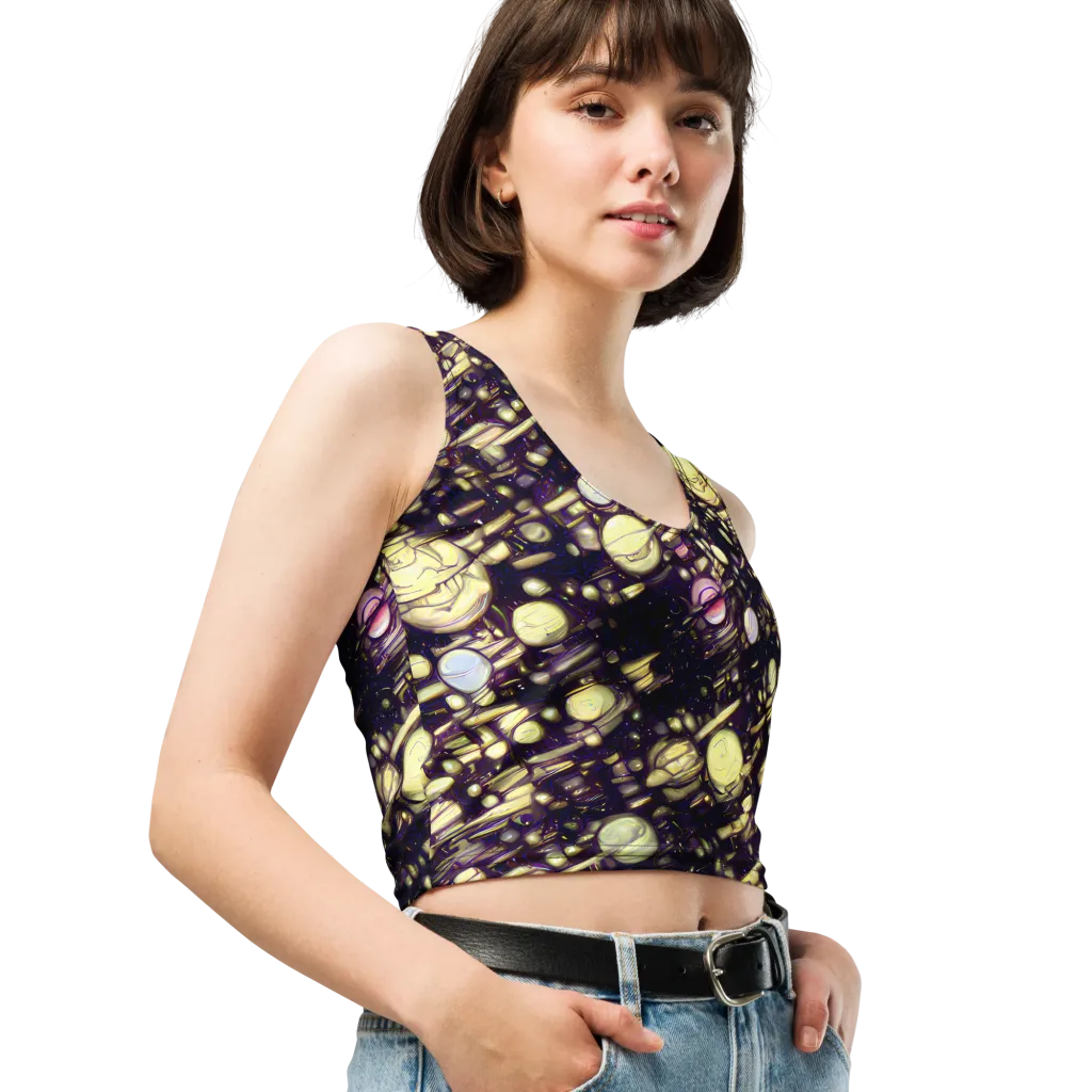 Lunar Electric on Crop Top — Right Front