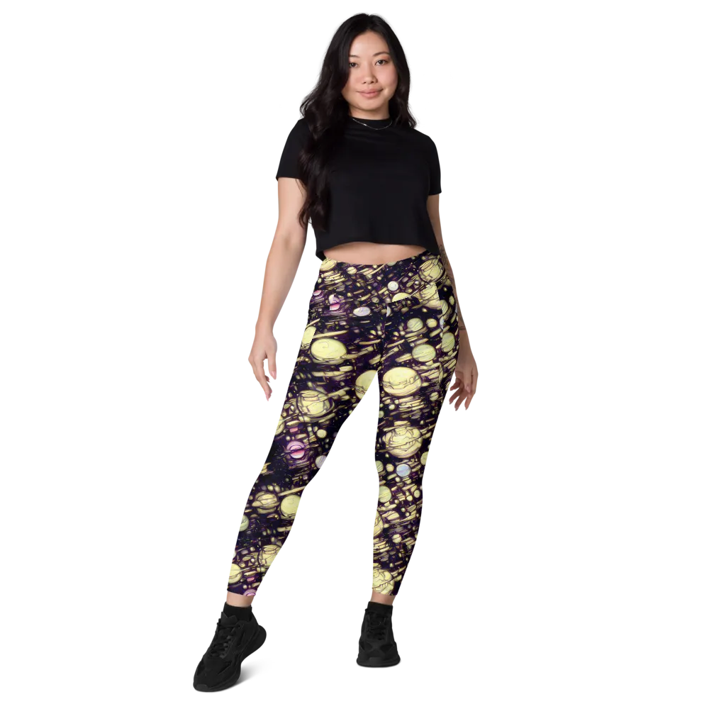 Lunar Electric on Leggings with Pockets — Front