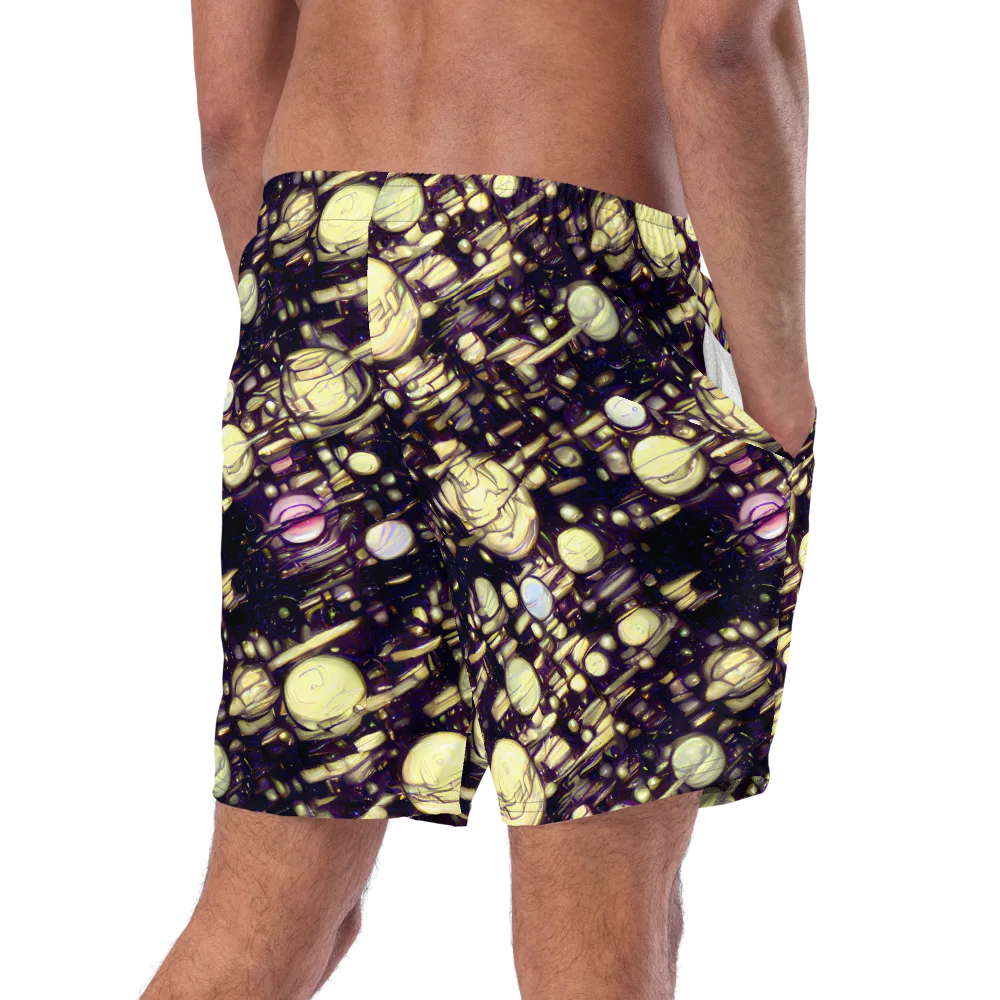 Lunar Electric on Swim Trunks — Right Back