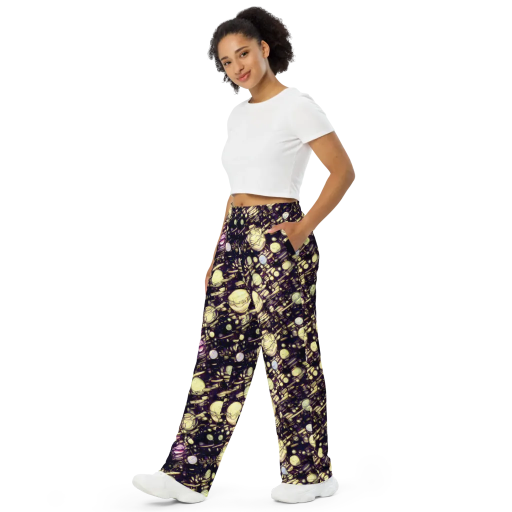 Lunar Electric on Wide-Leg Pants — Left Front