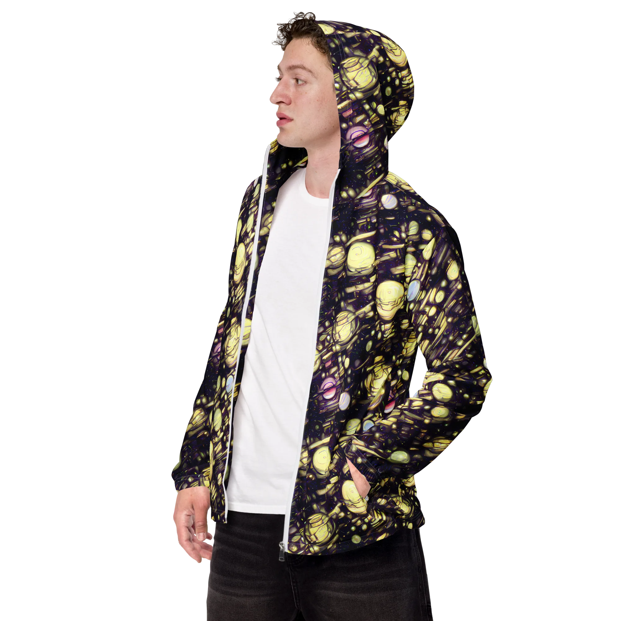 Lunar Electric on Men's Windbreaker — Left Front