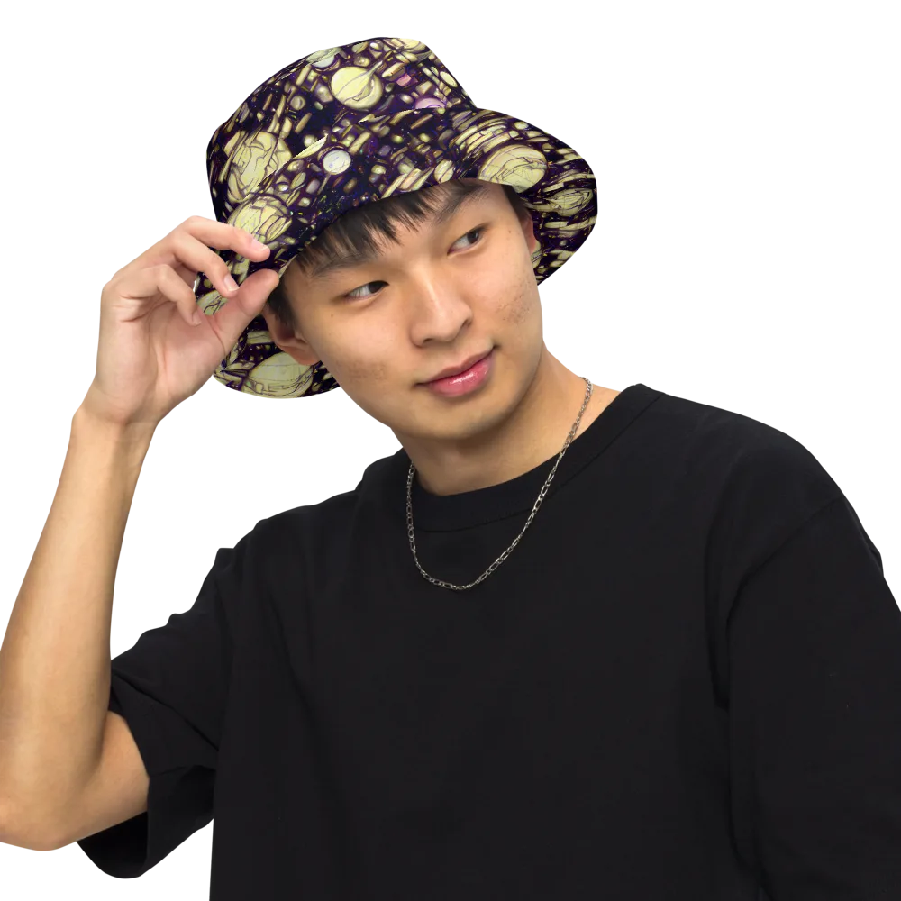 Lunar Electric on Reversible Bucket Hat — Front Inside