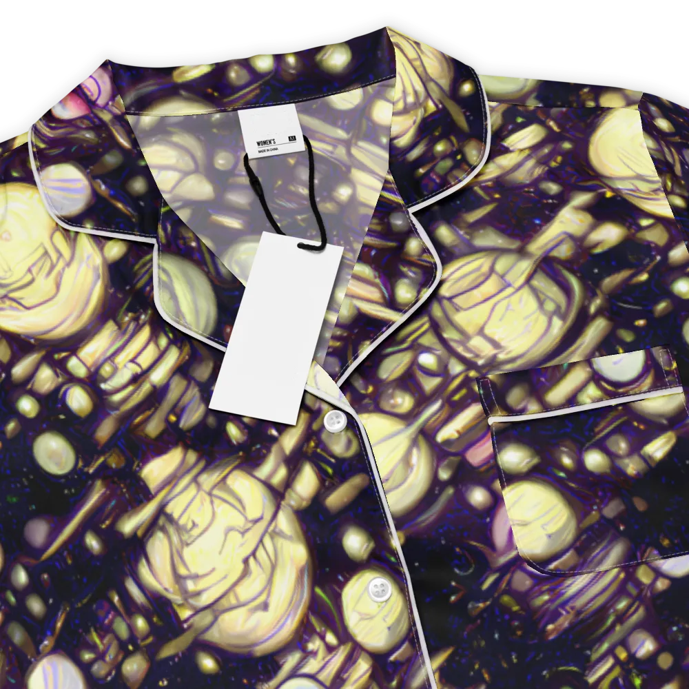 Lunar Electric on Women's Short Sleeve Pajama Top — Product details