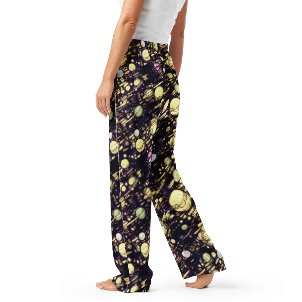 Lunar Electric on Women's Pajama Pants — Left