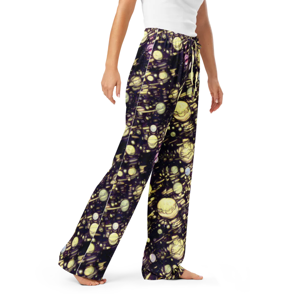 Lunar Electric on Women's Pajama Pants — Right Front