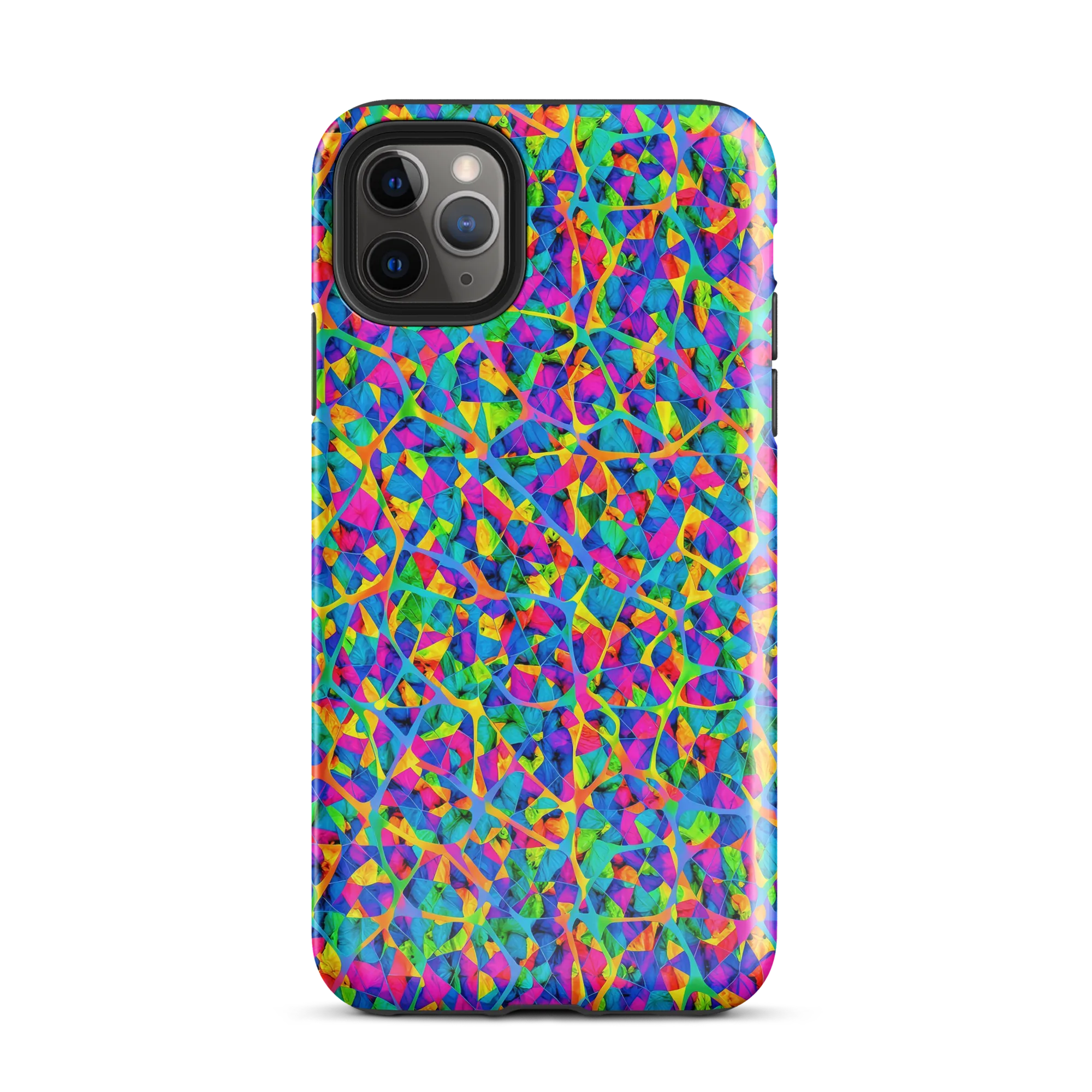 Neon Kaleidoscope on Tough Case for iPhone® — Front
