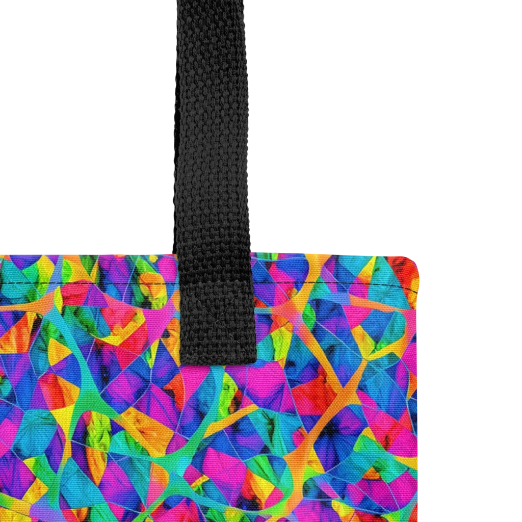 Neon Kaleidoscope on Tote Bag — Product details