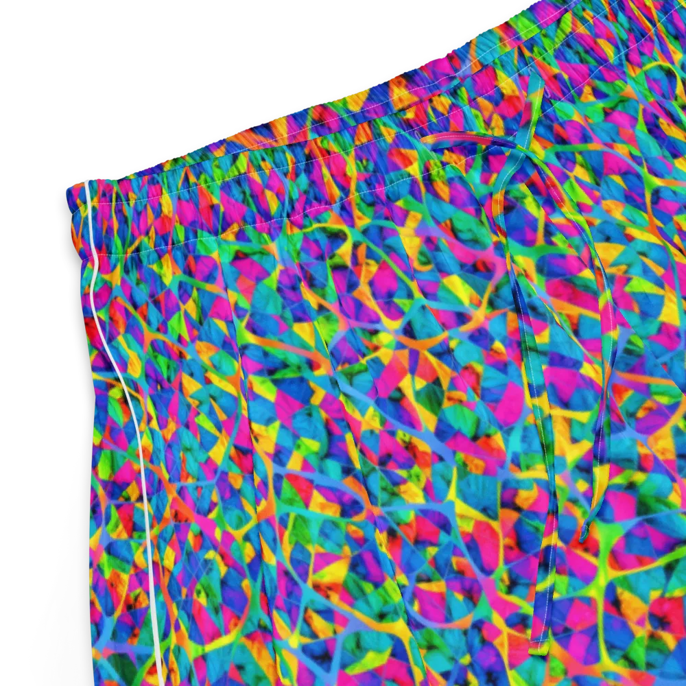 Neon Kaleidoscope on Women's Pajama Shorts — Product details