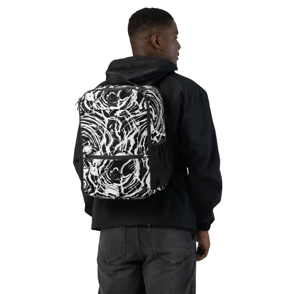 Ink Torrent on Utility Backpack — Back