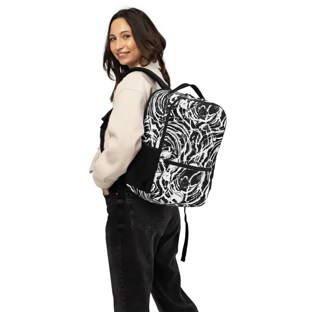 Ink Torrent on Utility Backpack — Back