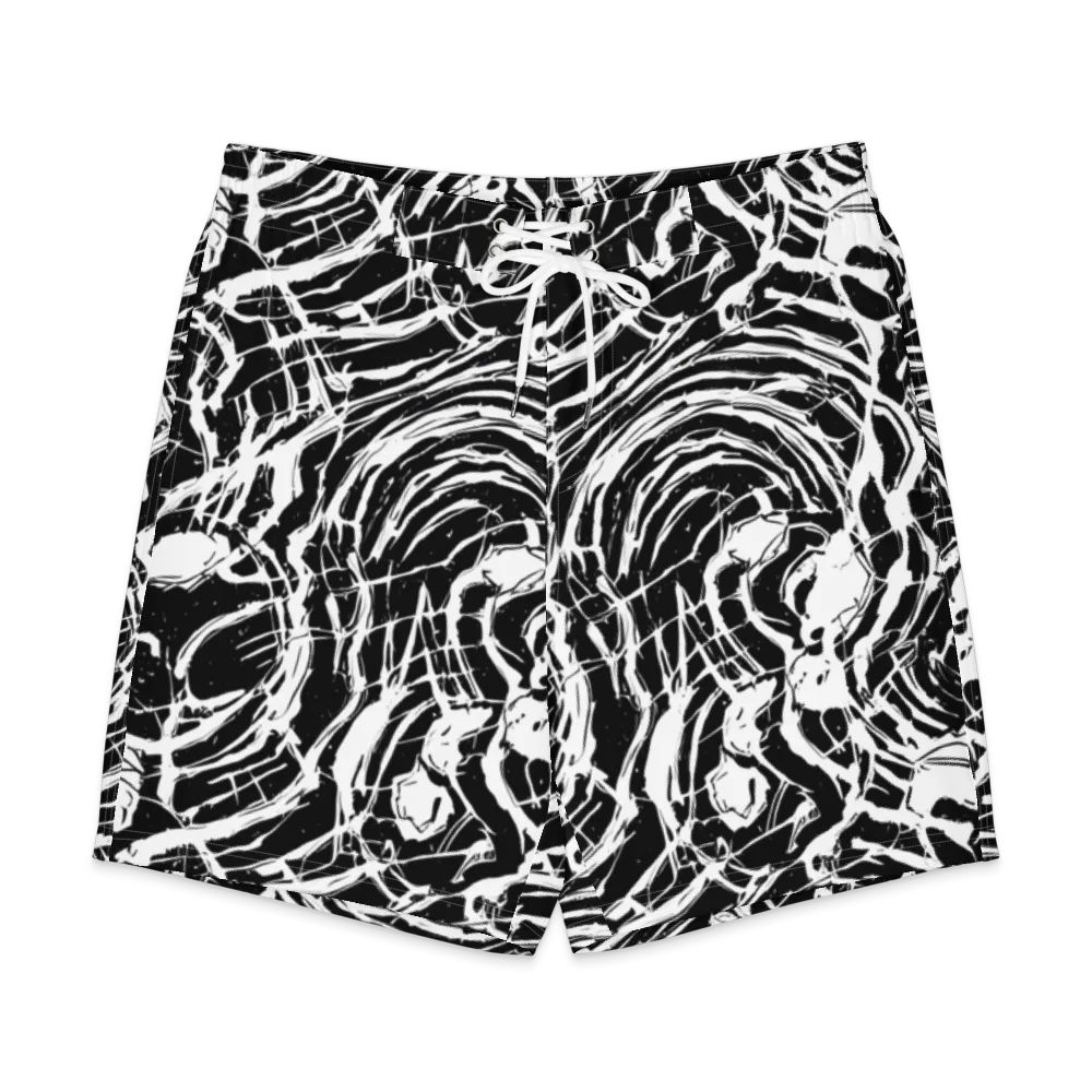 Ink Torrent on Men's Board Shorts — Front