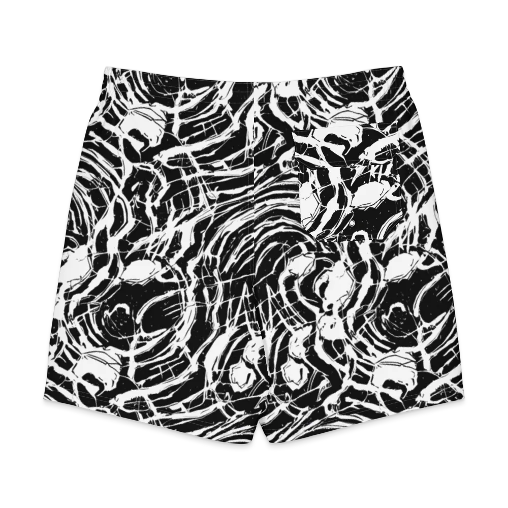 Ink Torrent on Men's Board Shorts — Back