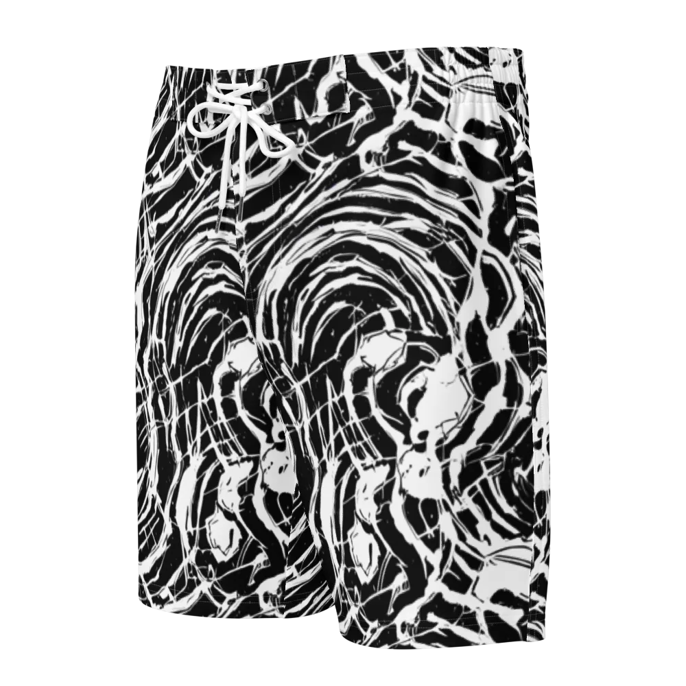 Ink Torrent on Men's Board Shorts — Front