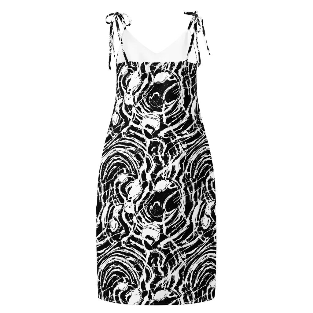 Ink Torrent on Slip Dress — Back