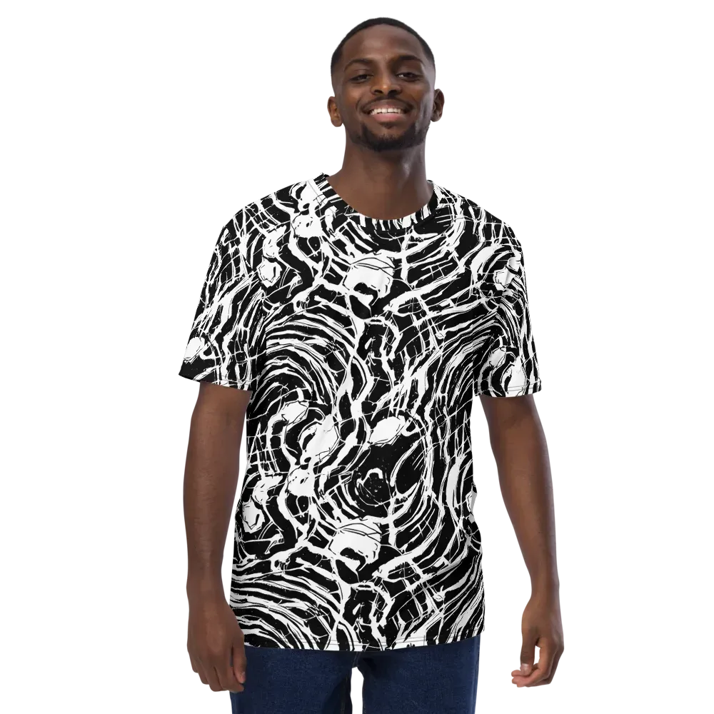Ink Torrent on Men's Crew Neck T-Shirt — Front