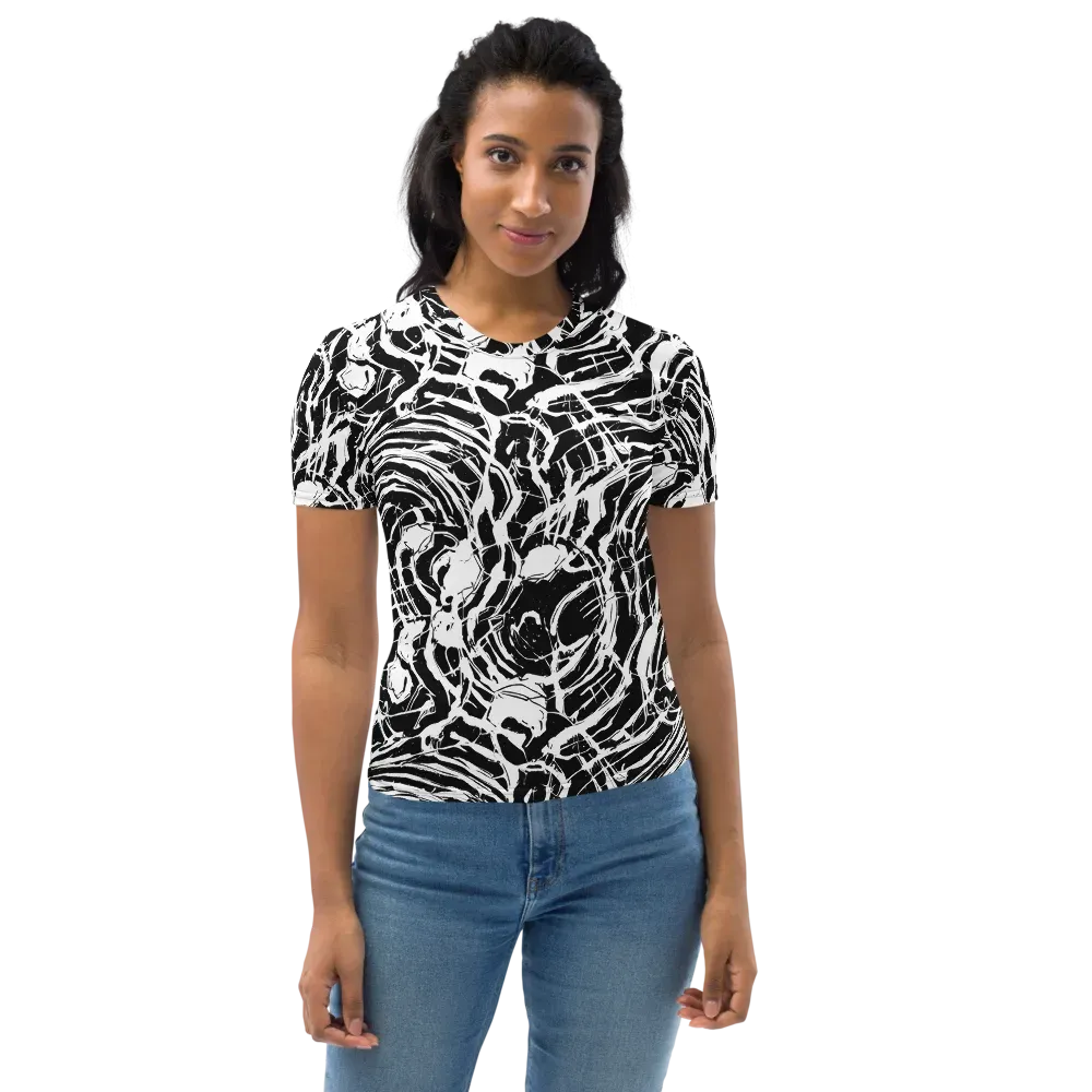 Ink Torrent on Women's Crew Neck T-Shirt — Front