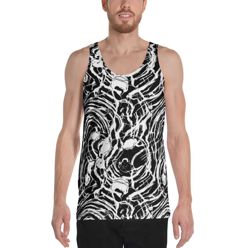 Ink Torrent on Men's Tank Top — Front