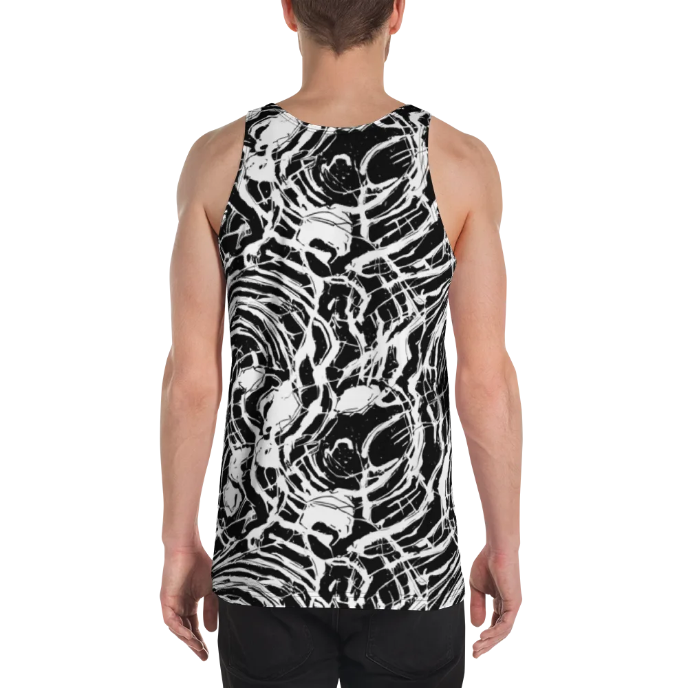 Ink Torrent on Men's Tank Top — Back