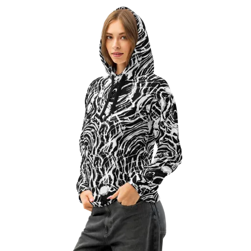 Ink Torrent on a Cotton Hoodie