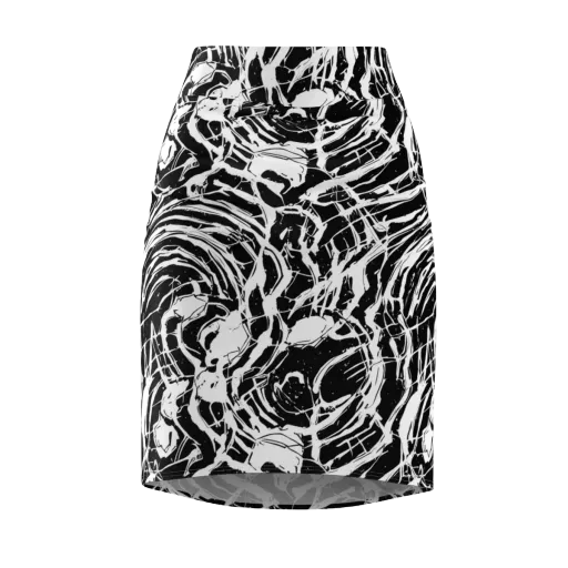 Ink Torrent on a Pencil Skirt