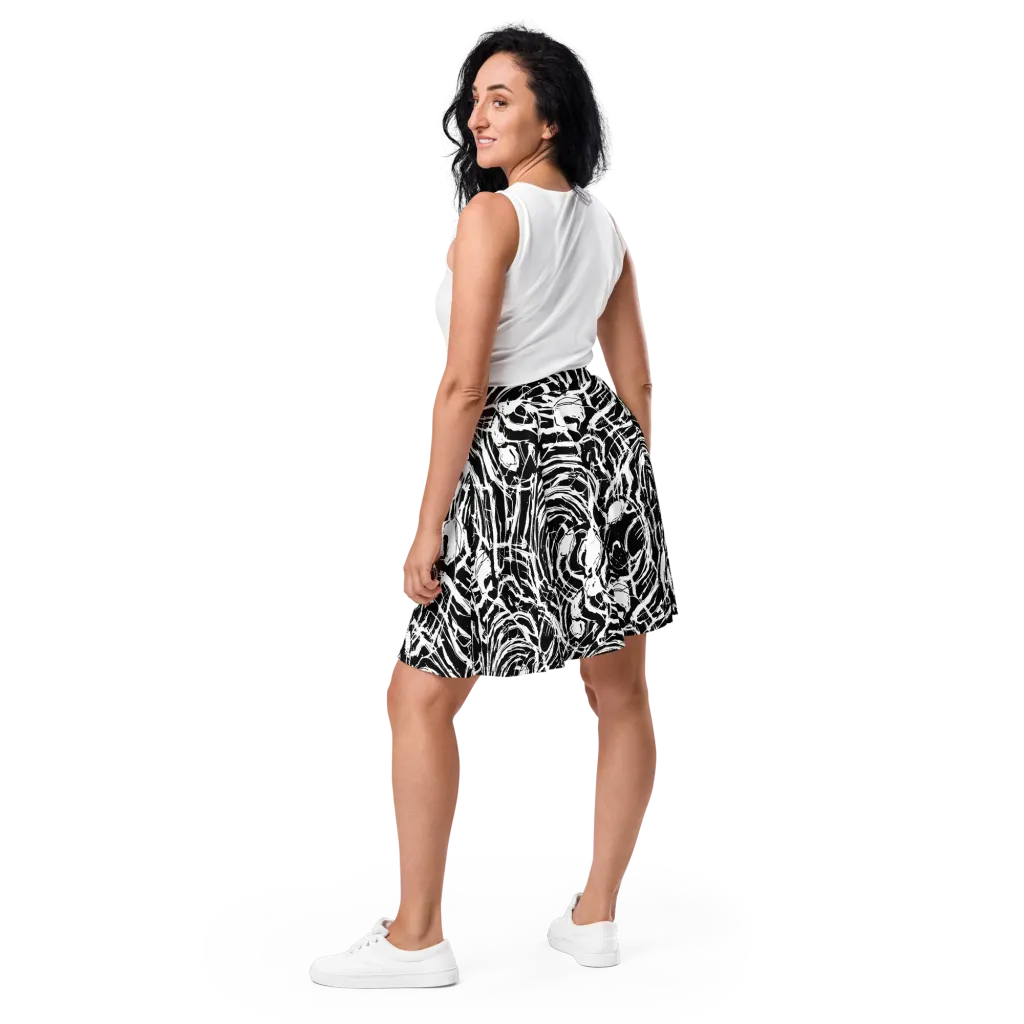 Ink Torrent on Skater Skirt — Back