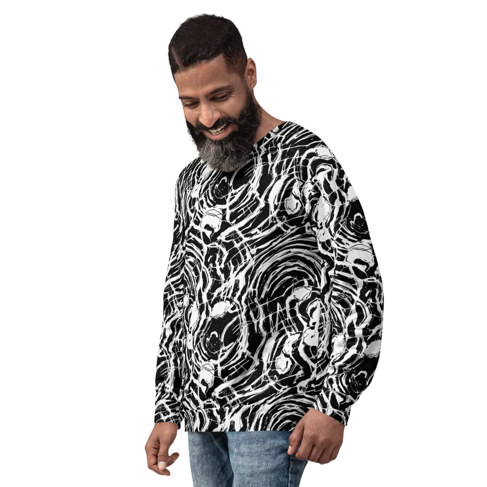 Ink Torrent on Sweatshirt — Left Front