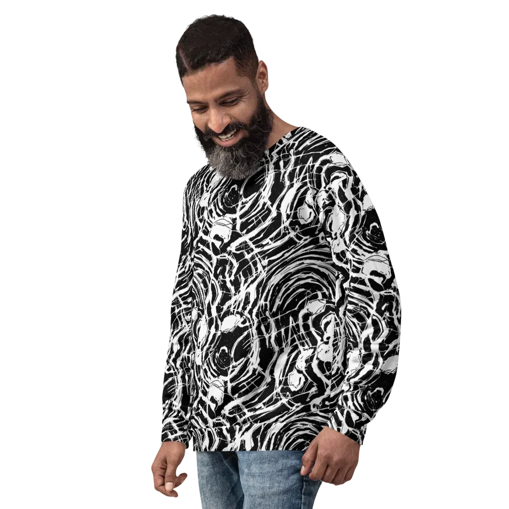 Ink Torrent on Sweatshirt — Left Front