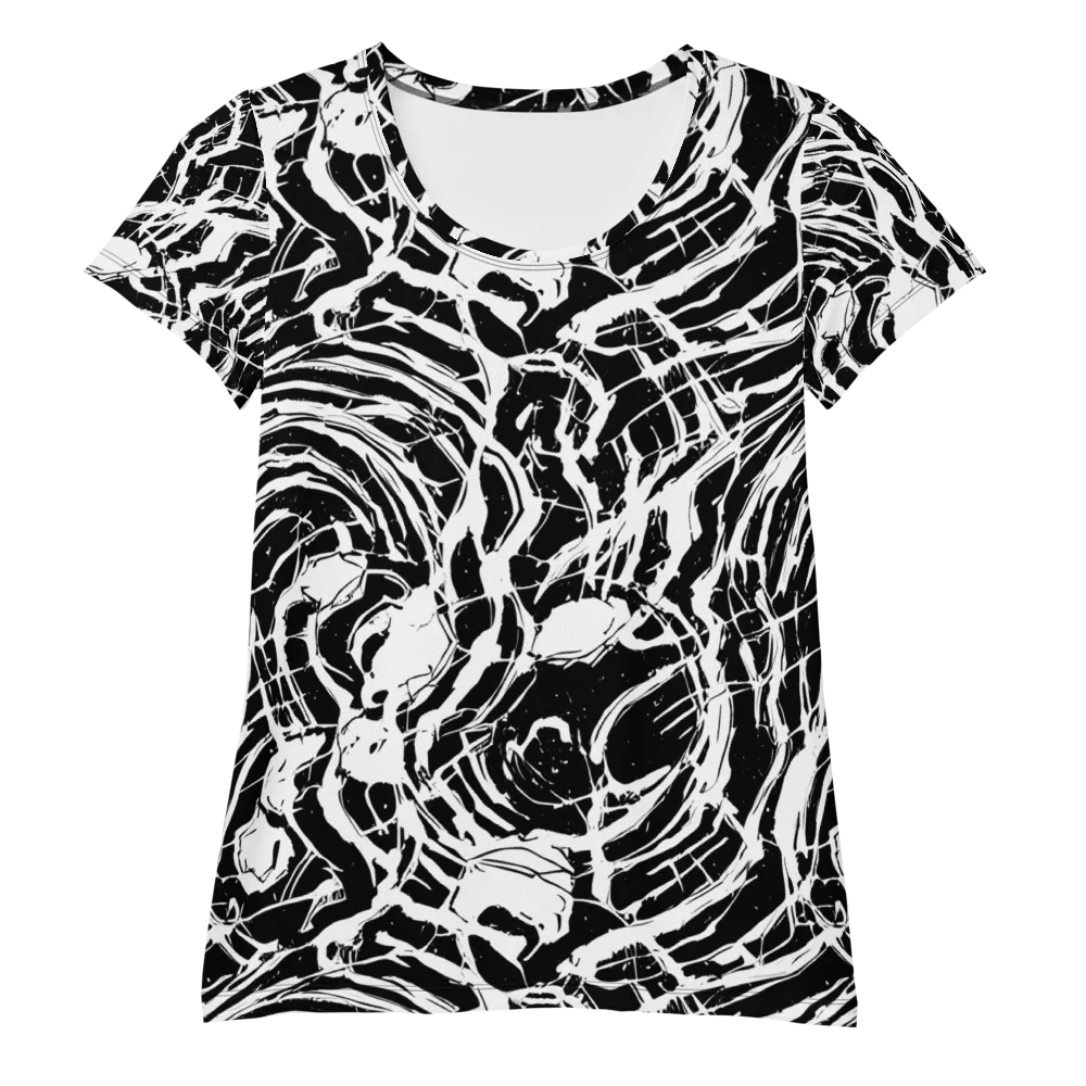 Ink Torrent on Women's Athletic T-Shirt — Front