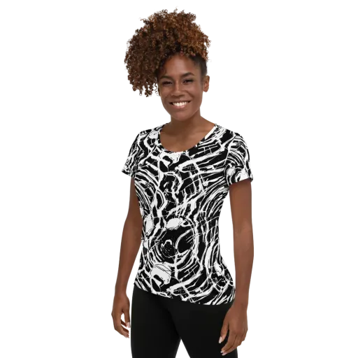 Ink Torrent on a Women's Athletic T-Shirt