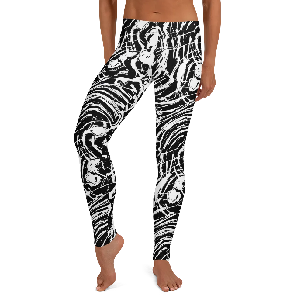Ink Torrent on Leggings — Front