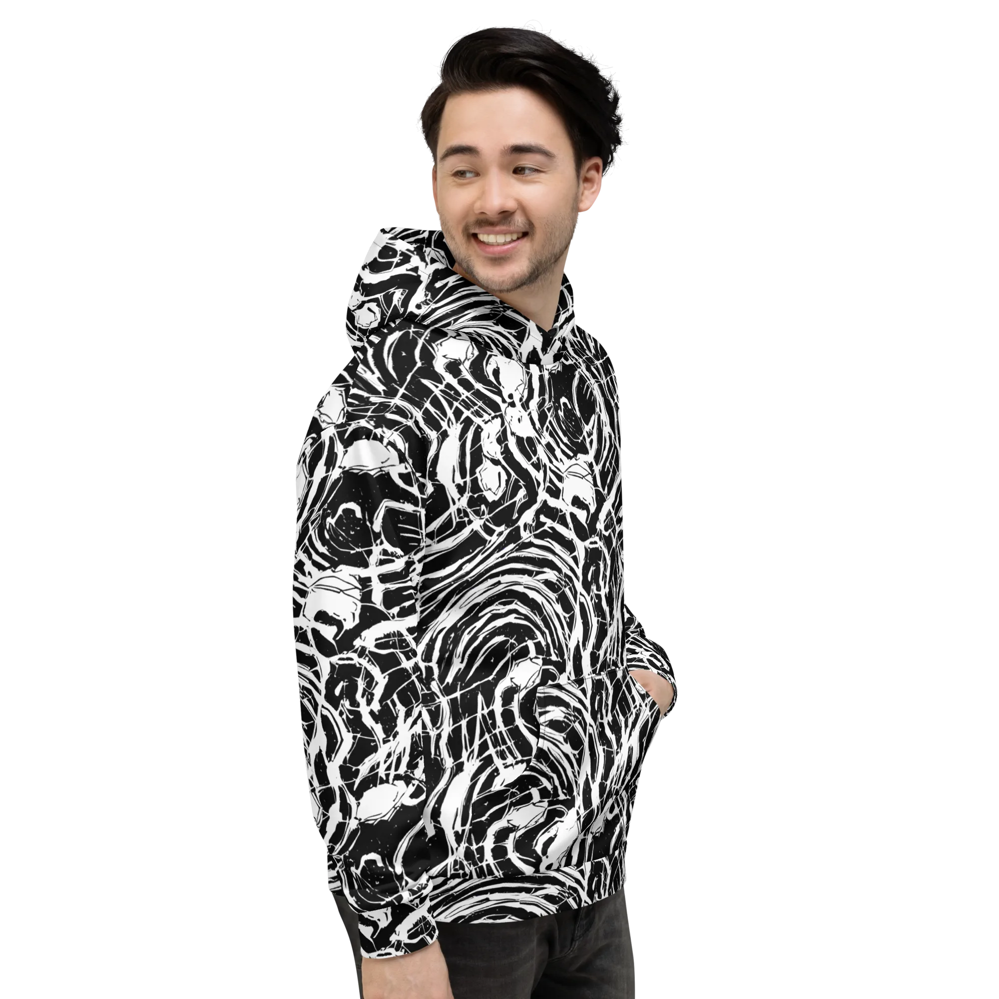 Ink Torrent on Hoodie — Right