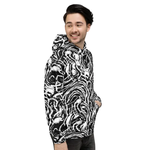 Ink Torrent on a Hoodie