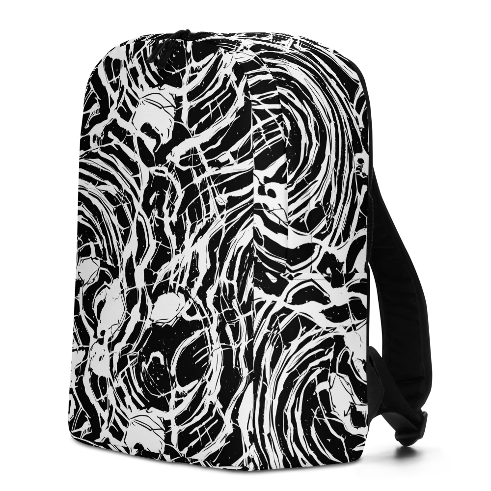 Ink Torrent on Minimalist Backpack — Left